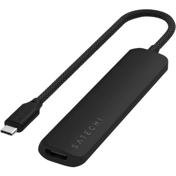 Hub Satechi Multiport 6 en 1 USB-C HDMI - Black (ST-P6SS)