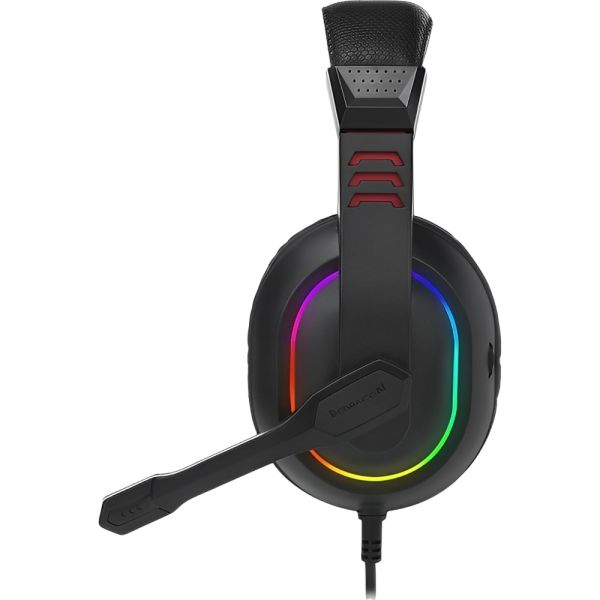 Auricular Gamer Redragon Ares H120 RGB P2 con Adaptador 3.5 mm - Negro/Rojo