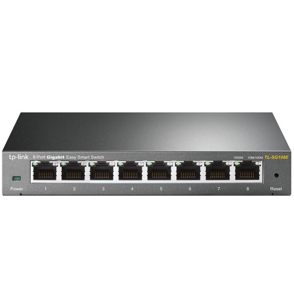 Switch Ethernet TP-Link TL-SG108E 8 Puertos 10/100/1000 Mbps