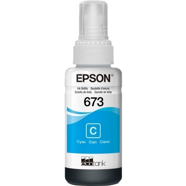Botella de Tinta Epson T673220 - Cian 70mL