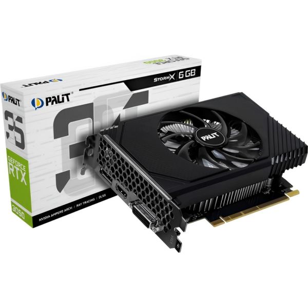Placa de Video Palit GeForce RTX 3050 StormX 6 GB GDDR6 (NE63050018JE-1070F)