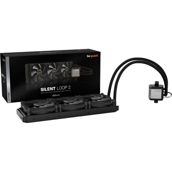 Cooler Líquido para CPU Be quiet! Silent Loop 2 360 mm PWM BW012 3 Fan ARGB - Negro