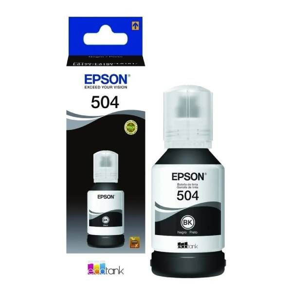 Botella de Tinta Epson T504 - Negro 127mL