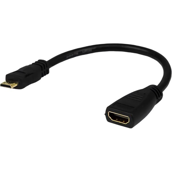 Adaptador Mini HDMI a HDMI Argom ARG-CB-0052 - Negro