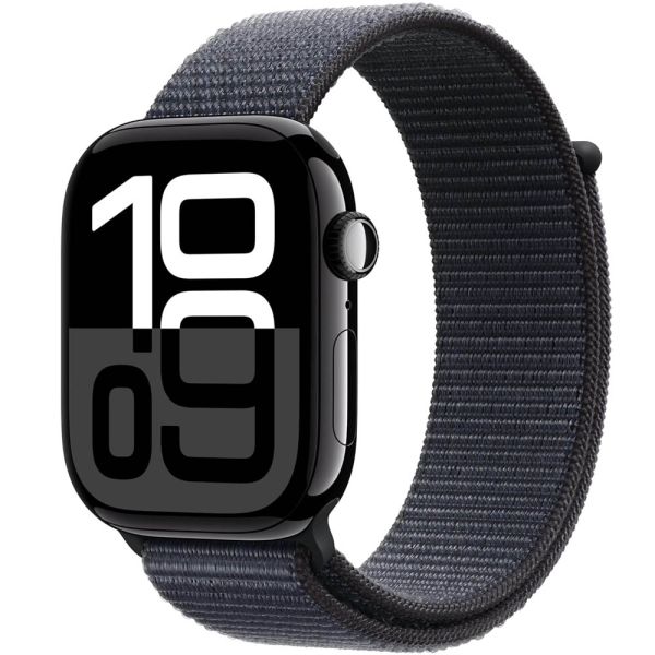 Apple Watch S10 caja de aluminio en jet negro y correa loop deportiva en color negro 46 mm S/L MWWR3LW/A