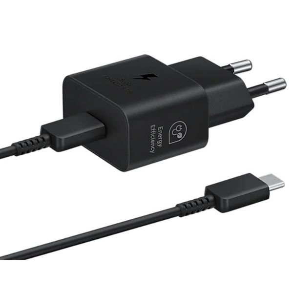 Cargador Samsung EP-T2510XBEGWW USB-C 25 W - Black + Cable USB-C