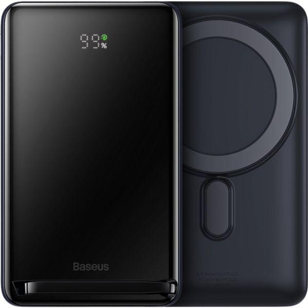Cargador Portátil Magnético Baseus Bracket 20 W 10.000 mAh - Negro (PPCX000203)
