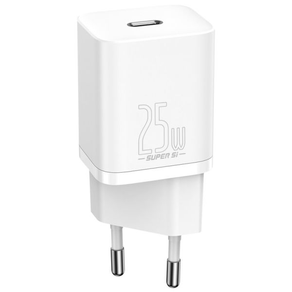 Cargador Baseus USB-C CCSP020102 Super SI 25 W - White