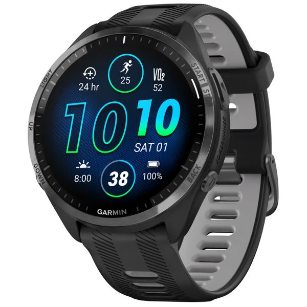 Reloj Smartwatch Garmin Forerunner 965 - Black/Powder Gray (010-02809-00)