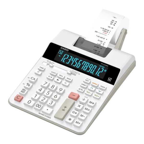 Calculadora con Bobina Casio FR-2650RC Bivolt - Blanco