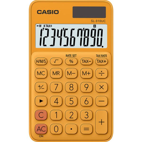 Calculadora Compacta Casio SL-310UC-RG-N-DC - Naranja