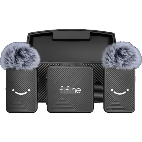 Micrófono Inalámbrico Fifine M9 USB-C Dual - Negro