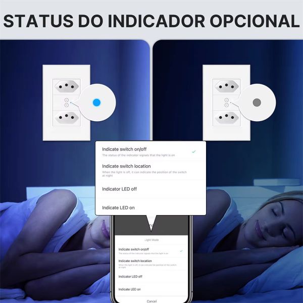 Enchufe de Pared Inteligente Moes WK-KX-BR2 2 Gang Wifi 5000 W - Blanco