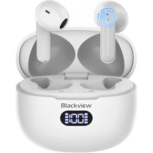 Auricular Blackview AirBuds 7 ENC Bluetooth - Cloudy White