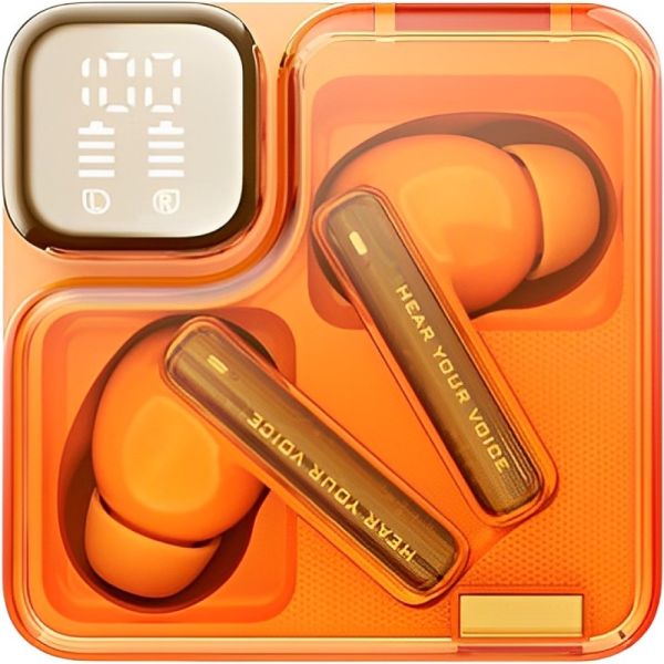 Auricular QCY Melobuds Neo TWS Bluetooth - Naranja