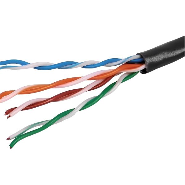Cable de Red UTP Hikvision Cat5e 100% Cobre Capa Simple - Negro 305 metros (DS-1LN5EO-UU/E)