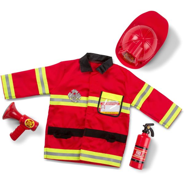 Disfraz de Bomberos Melissa & Doug MD14834 - Unisex