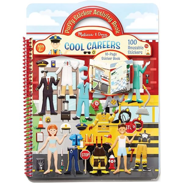 Libro de Actividades Melissa & Doug con Stickers Esponjosos de Profesionales 9426
