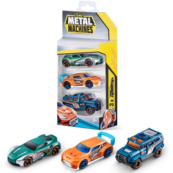 Set de Juguetes Zuru Metal Machines ZU6715 - 3 unidades