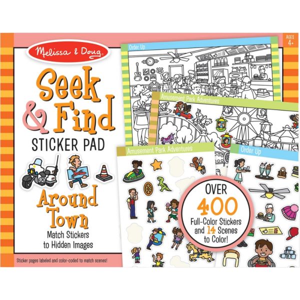 Libro para Colorear Melissa & Doug con Stickers de Ciudad 0150