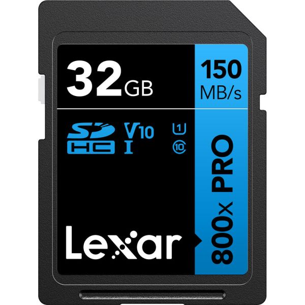 Memoria SD Lexar 800X Blue Series High-Performance 150-30 MB/s C10 U3 V30