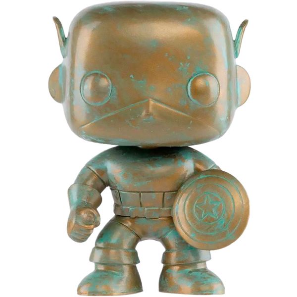 Muñeco Funko Pop Marvel 80 Years Exclusive Capitán América Patina 497
