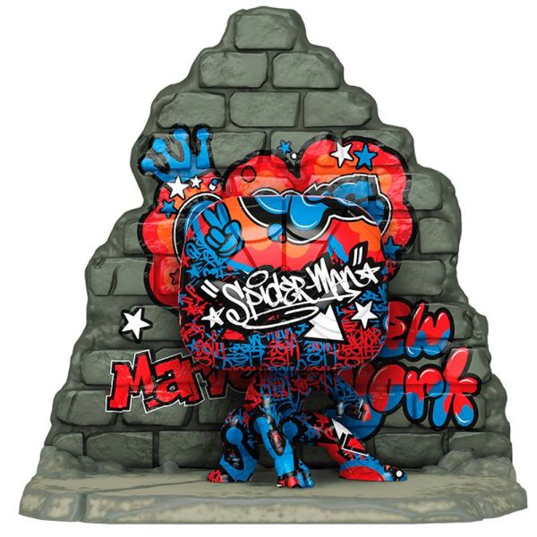 Muñeco Funko Pop Marvel Street Art Exclusive Deluxe Spider-Man 762