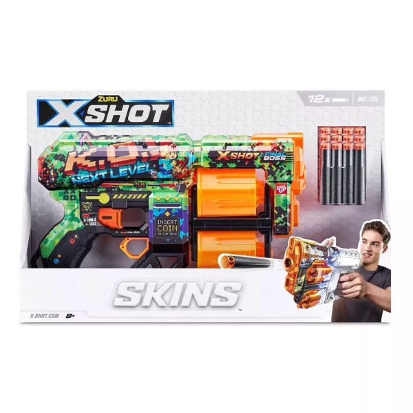 Pistola de Juguete Zuru X-SHOT SKINS DREAD 12 Balas
