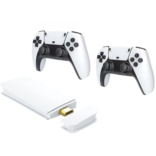 Consola Blulory M15 Pro Game Stick 4K con 2 Controles - Blanco