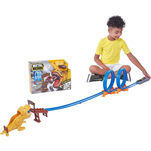 Set de Pistas Zuru Tiranosaurio-Rex Metal Machines
