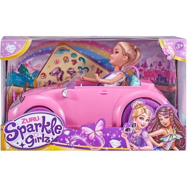 Muñeca + Auto Deportivo Zuru Sparkle Girlz