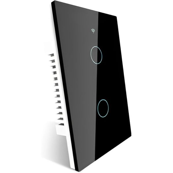 Interruptor de Luz Inteligente Moes ZS-US2 ZigBee 2 Botones - Negro