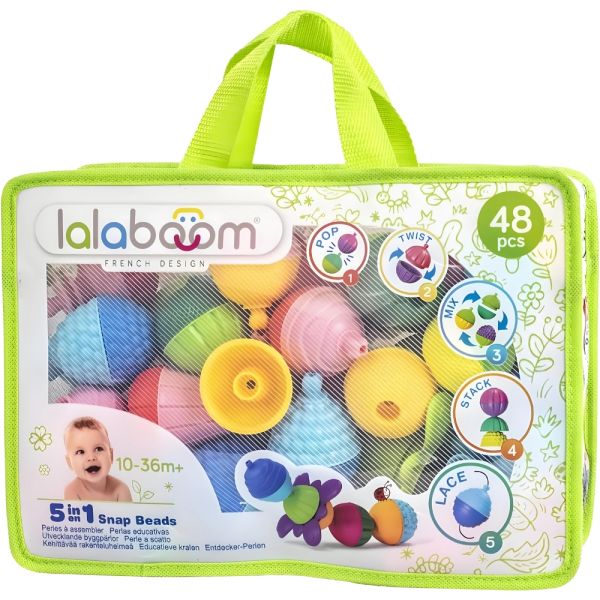 Cuentas Educativas para Bebé Lalaboom BL460 5 en 1 - 48 piezas