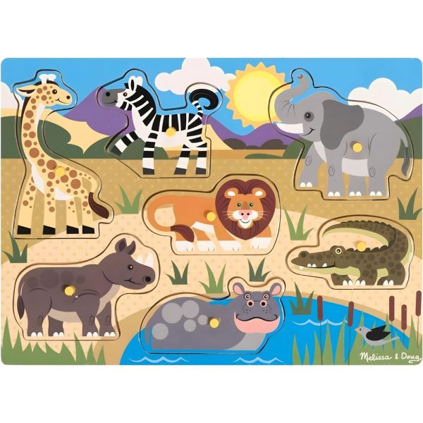 Rompecabezas de Encastre Melissa & Doug 9054 Safari - 7 piezas