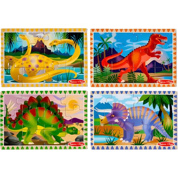 Rompecabezas Melissa & Doug 3791 Dinosaurios 4 en 1