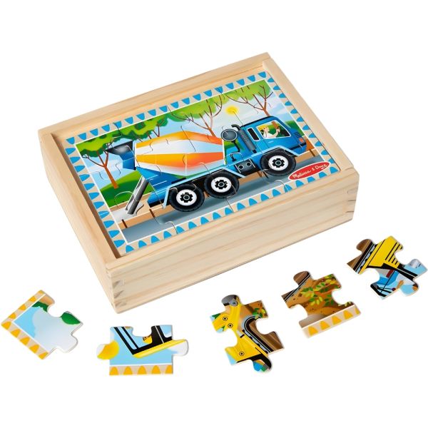 Rompecabezas Melissa & Doug 3792 Construcción 4 en 1