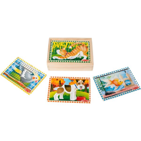 Rompecabezas Melissa & Doug 3790 Mascotas 4 en 1