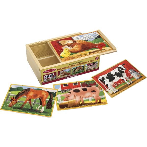 Rompecabezas Melissa & Doug 3793 Animales de Granja 4 en 1