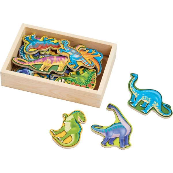 Dinosaurios Magnéticos de Madera Melissa & Doug 0476 en Caja - 20 piezas