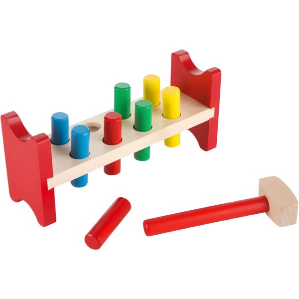 Set de Martillo y Clavos de Madera Melissa & Doug 0496 - 10 piezas