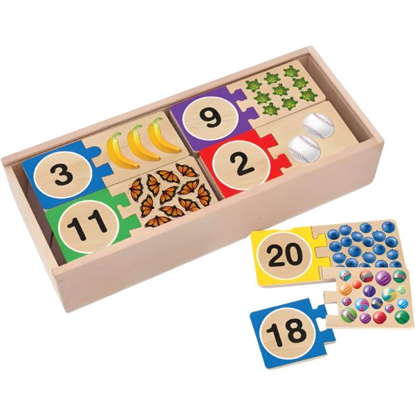 Rompecabezas de Números Autocorrectores Melissa & Doug 2542 en Caja - 40 piezas