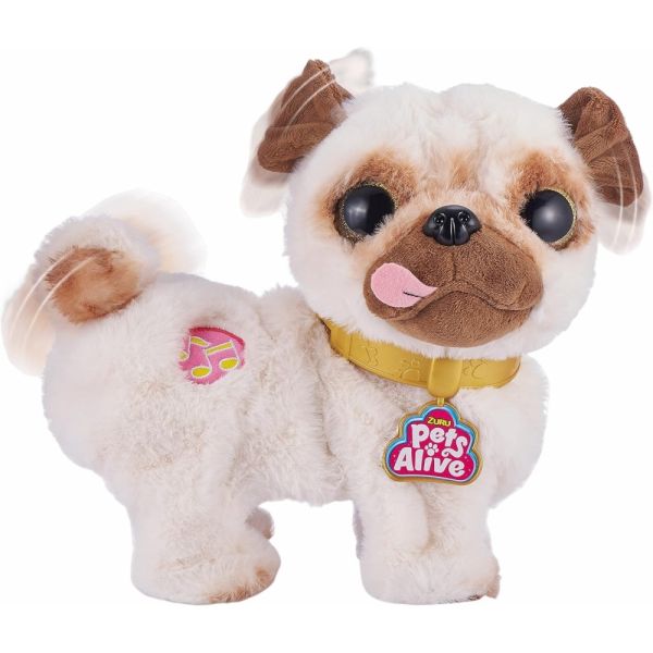 Perro de Peluche Zuru Pets Alive Poppy El Pug que Baila