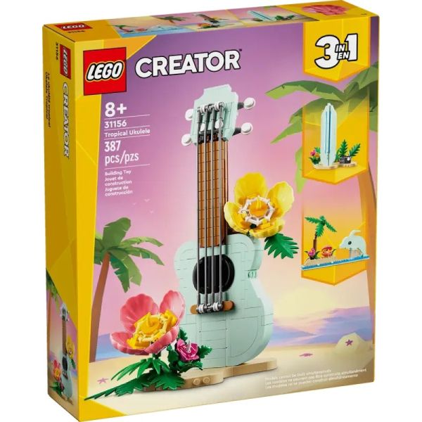 Ukelele Tropical LEGO Creator 31156 3 en 1 - 387 piezas