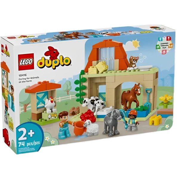 El Cuidado de  Animales en la Granja LEGO 10416 - 74 piezas
