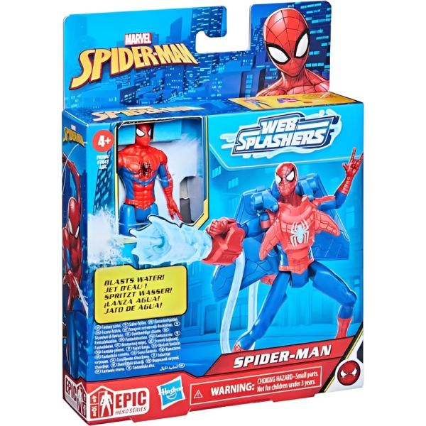 Muñeco Hasbro Marvel Spider-Man Aqua Web Warriors 10 cm