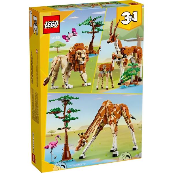 Safari de Animales Salvajes LEGO Creator 31150 3 en 1 - 780 piezas