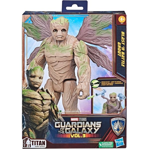 Muñeco Hasbro Marvel Guardians of the Galaxy Titan Hero Blast 'n Battle Groot - 30 cm