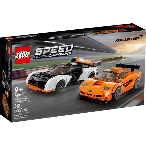 McLaren Solus GT y McLaren F1 LM LEGO Speed Champions 76918 - 581 piezas