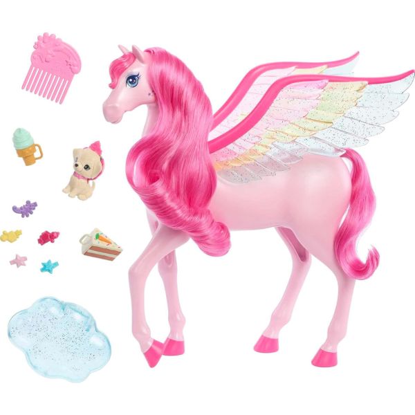 Pegaso Mattel Barbie A Touch of Magic (HLC40) con Accesorios