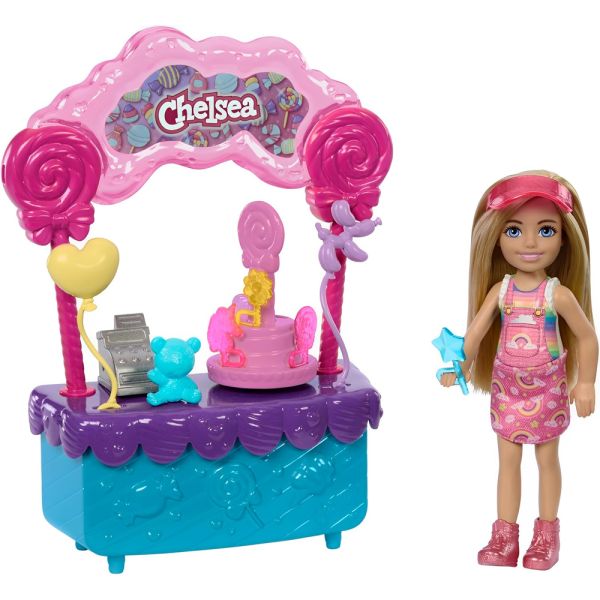 Muñeca Mattel Barbie Stacie al Rescate Chelsea Tienda de Dulces (HRM07) con Accesorios